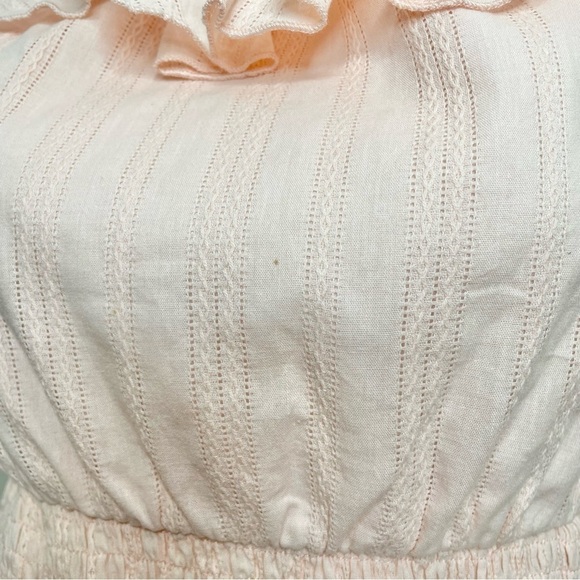 Simplee Pink Ruffle Short Sleeve Smocked Mini Dress Medium NWT - Picture 11 of 11